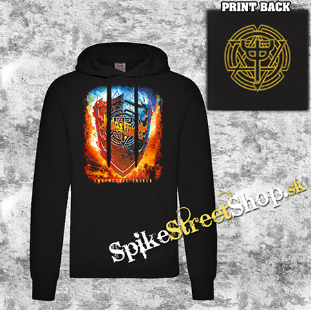 JUDAS PRIEST - Invincible Shield - čierna pánska mikina KLOKANKA