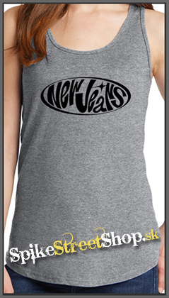 NEWJEANS - Logo - Ladies Vest Top - šedé