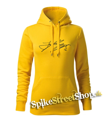 JUNGKOOK - Signature - žltá dámska mikina