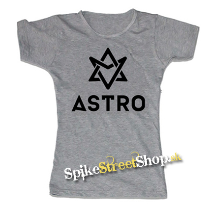 ASTRO - Logo - šedé dámske tričko
