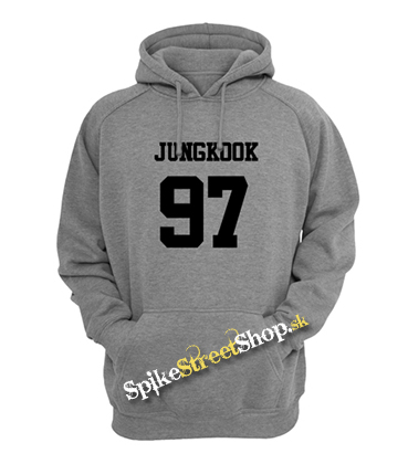 JUNGKOOK - 97 - šedá pánska mikina