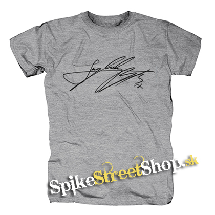 JUNGKOOK - Signature - sivé pánske tričko