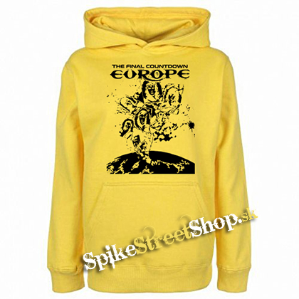 EUROPE - The Final Countdown - žltá pánska mikina