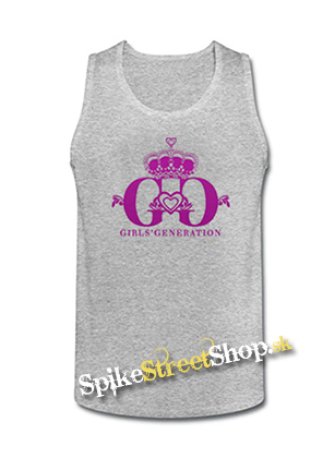 GIRLS' GENERATION - Pink Logo - Mens Vest Tank Top - šedé
