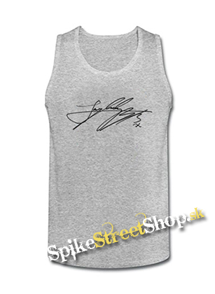JUNGKOOK - SIgnature - Mens Vest Tank Top - šedé