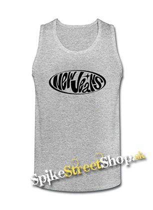 NEWJEANS - Logo - Mens Vest Tank Top - šedé