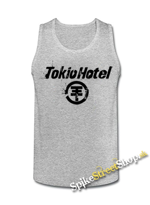 TOKIO HOTEL - Logo - Mens Vest Tank Top - šedé