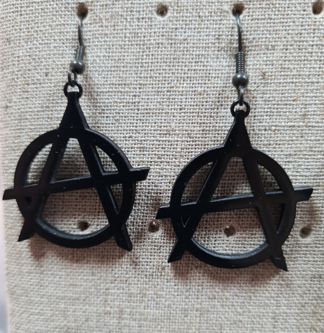 Náušnice gothic style-Anarchy