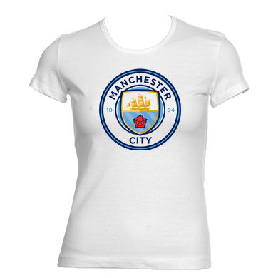 MANCHESTER CITY CF - biele dámske tričko
