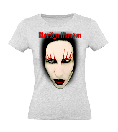 MARILYN MANSON - Devil - šedé dámske tričko