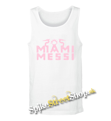LIONEL MESSI - Miami Messi - Mens Vest Tank Top - biele