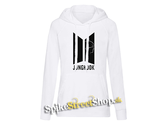 JUNGKOOK - BTS Logo Portrait - biela dámska mikina