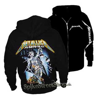 METALLICA - And Justice For All - čierna pánska mikina na zips