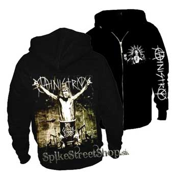 MINISTRY - Rio Grande Blood - čierna pánska mikina na zips (-30%=VÝPREDAJ)