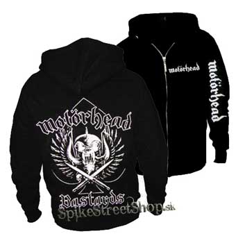 MOTORHEAD - Bastards - čierna pánska mikina na zips