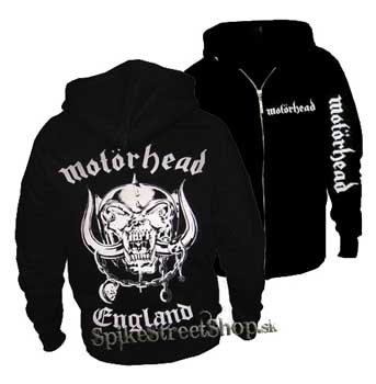 MOTORHEAD - England - čierna pánska mikina na zips