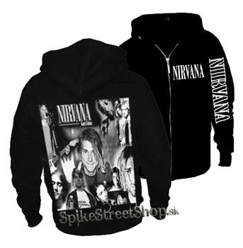 NIRVANA - KURT COBAIN - Portraits - čierna pánska mikina na zips