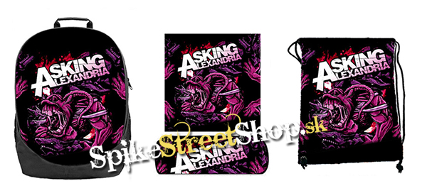Hurá do školy - sada ASKING ALEXANDRIA - Monster (ruksak, peračník a vak na prezuvky)