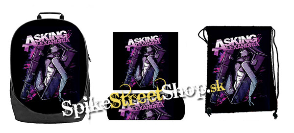 Hurá do školy - sada ASKING ALEXANDRIA - Coffin Girl (ruksak, peračník a vak na prezuvky)