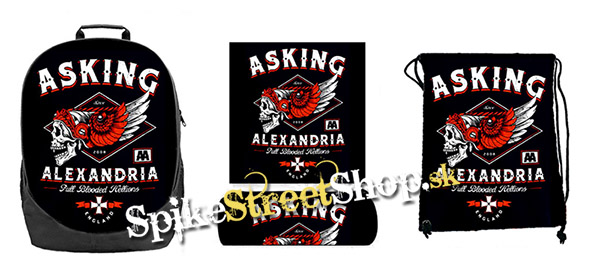 Hurá do školy - sada ASKING ALEXANDRIA - Wings (ruksak, peračník a vak na prezuvky)