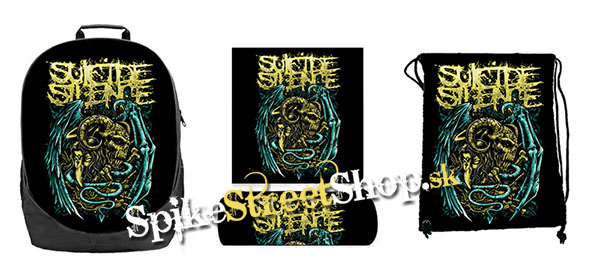 Hurá do školy - sada SUICIDE SILENCE - Angel (ruksak, peračník a vak na prezuvky)