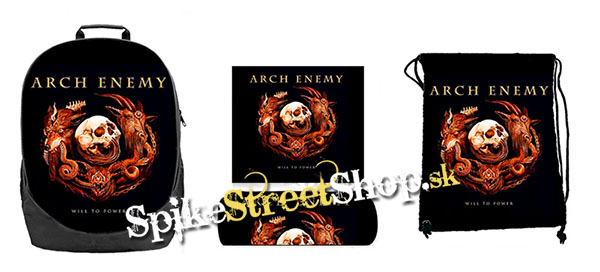 Hurá do školy - sada ARCH ENEMY - Will To Power (ruksak, peračník a vak na prezuvky)