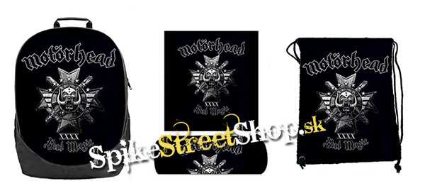 Hurá do školy - sada MOTORHEAD - Bad Magic (ruksak, peračník a vak na prezuvky)