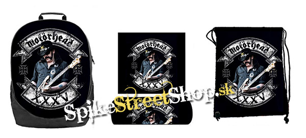 Hurá do školy - sada MOTORHEAD - Lemmy Guitar (ruksak, peračník a vak na prezuvky)