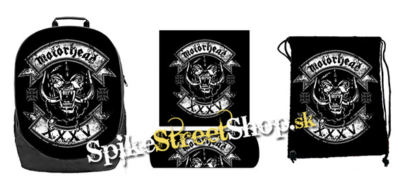 Hurá do školy - sada MOTORHEAD - XXXV (ruksak, peračník a vak na prezuvky)