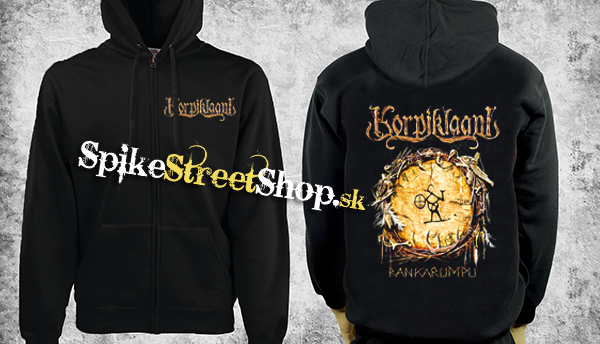 KORPIKLAANI - Rankarumpu - čierna pánska mikina na zips