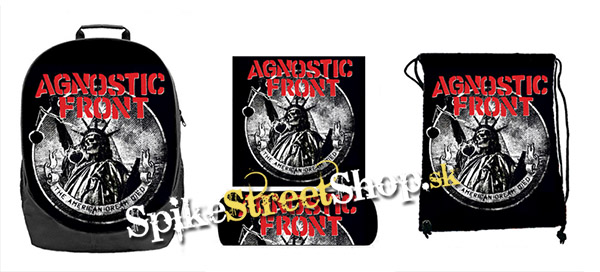 Hurá do školy - sada AGNOSTIC FRONT - The American Dream Died (ruksak, peračník a vak na prezuvky)