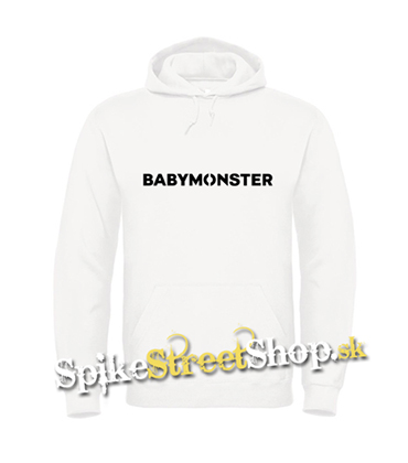 BABYMONSTER - Logo Kpop Band - biela pánska mikina