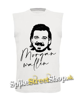 MORGAN WALLEN - Poster - biele pánske tričko bez rukávov