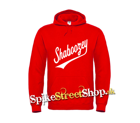 SHABOOZEY - Logo Singer - červená pánska mikina
