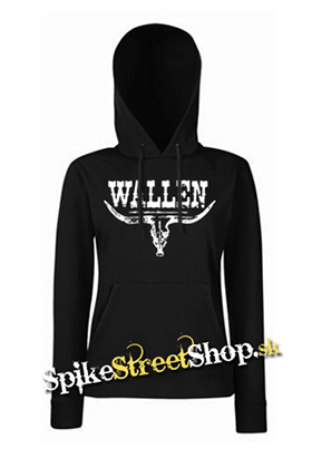 MORGAN WALLEN - Country Music Crest - čierna dámska mikina