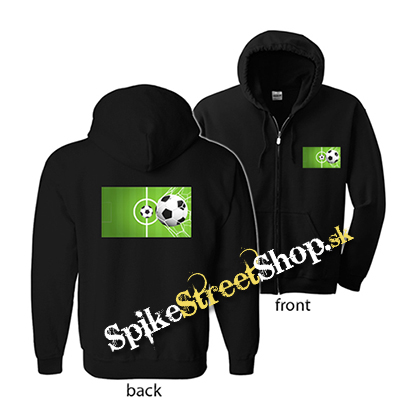 FUTBAL - Football Motive 1 - čierna detská mikina na zips