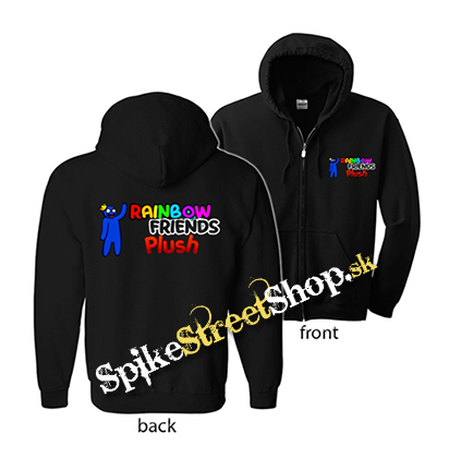 RAINBOW FRIENDS - Motive 1 - čierna detská mikina na zips