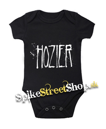 HOZIER - Logo Singer - čierne detské body