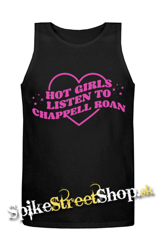 CHAPPELL ROAN - Hot Girls Listen To Chappell Roan - Mens Vest Tank Top - čierne