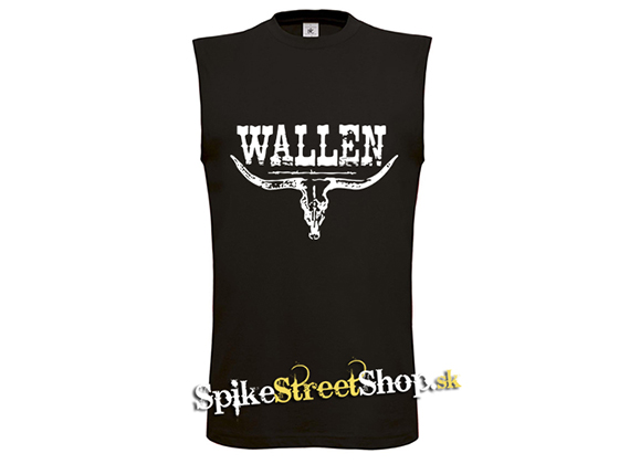 MORGAN WALLEN - Country Music Crest - čierne pánske tričko bez rukávov