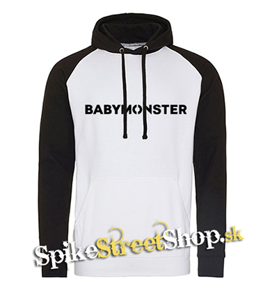 BABYMONSTER - Logo Kpop Band - čiernobiela pánska mikina