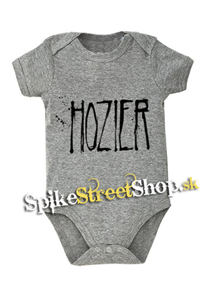 HOZIER - Logo Singer - šedé detské body