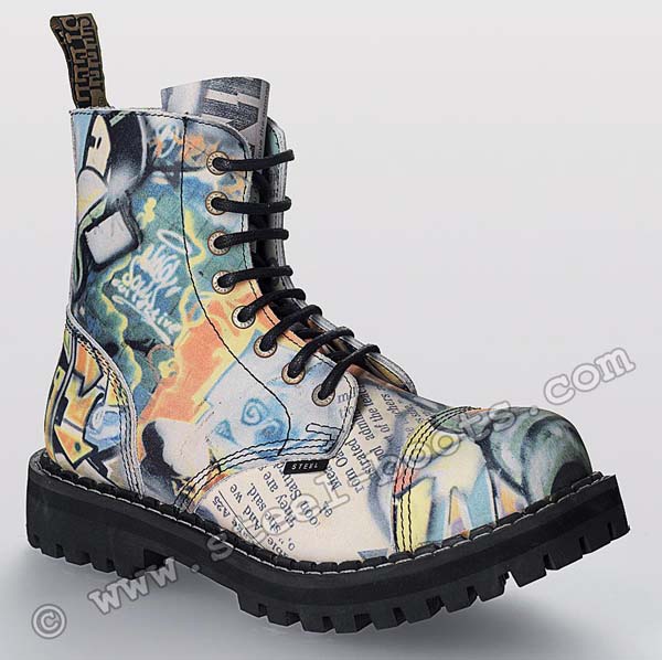Topánky STEEL - GRAFIT - 8 dierkové