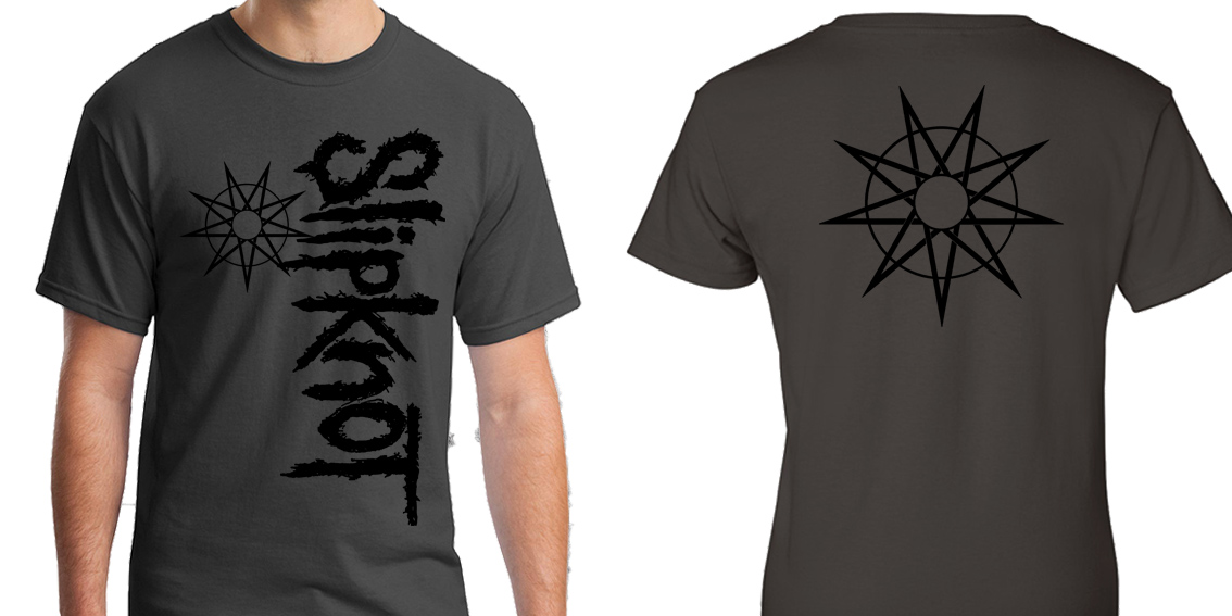 SLIPKNOT - Logo - šedé pánske tričko
