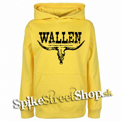 MORGAN WALLEN - Country Music Crest - žltá pánska mikina