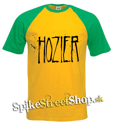 HOZIER - Logo Singer - žltozelené pánske tričko