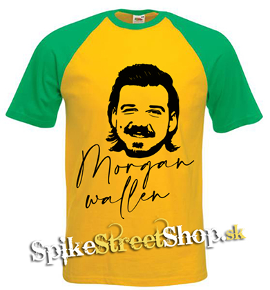 MORGAN WALLEN - Poster - žltozelené pánske tričko