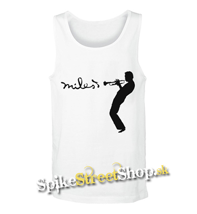 MILES DAVIS - Icon Jazz Inovator - Mens Vest Tank Top - biele
