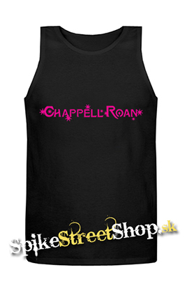 CHAPPELL ROAN - Pink Logo - Mens Vest Tank Top - čierne