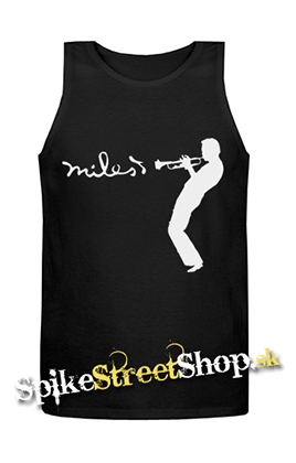 MILES DAVIS - Icon Jazz Inovator - Mens Vest Tank Top - čierne